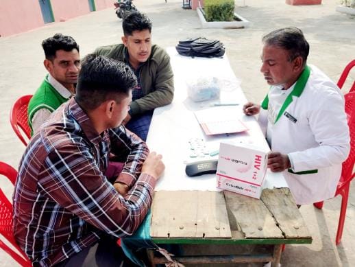 Drug de-addiction camp organized in Dhaulu, treatment of 23 drug victims started