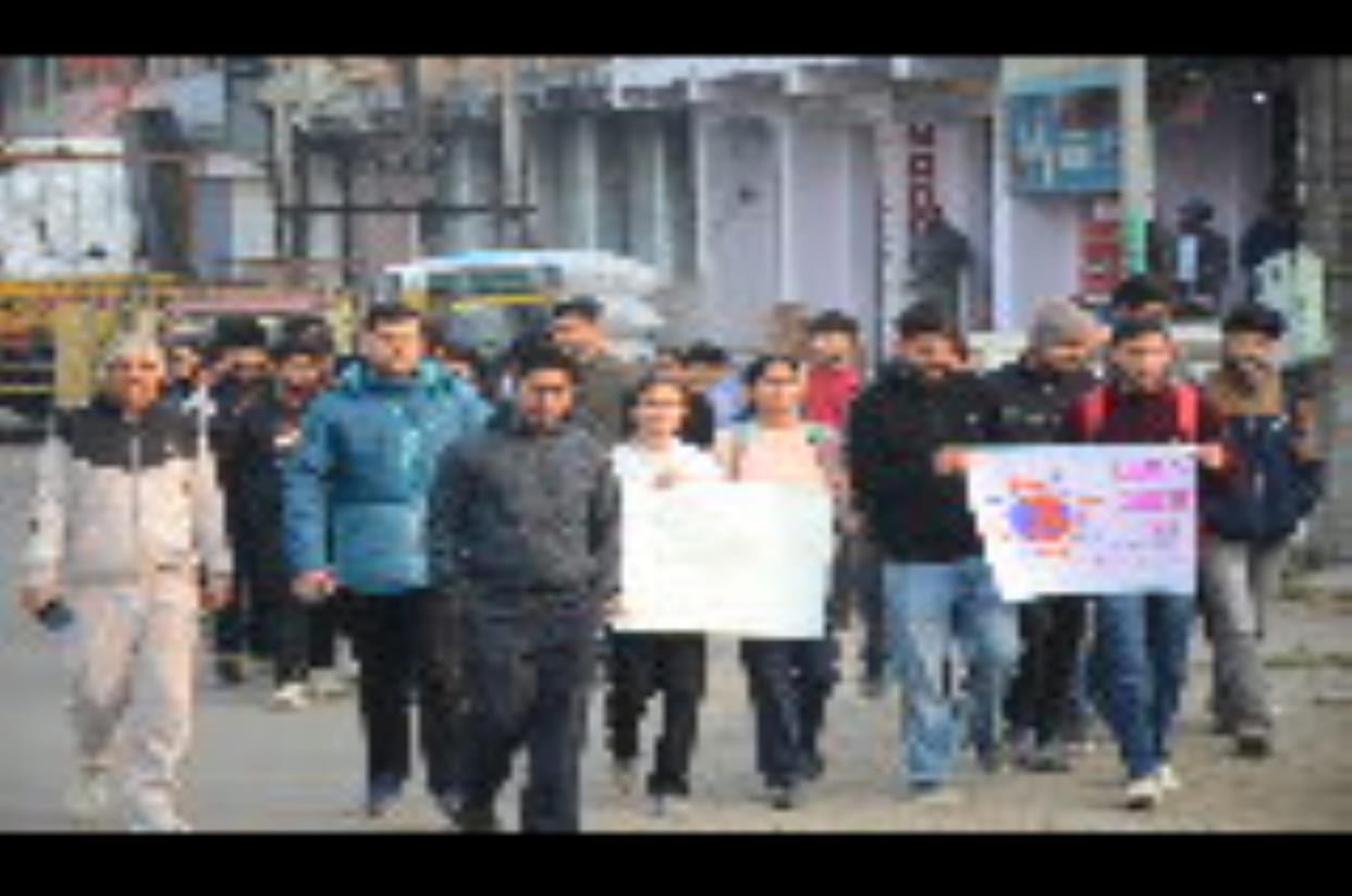 MBBS Trainee and Doctors Held Cancer Awareness Rally