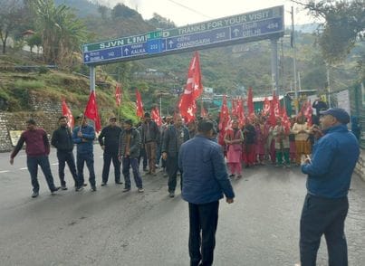 Protest in Rampur, Jhakri, Byal, Nirath and Bithal