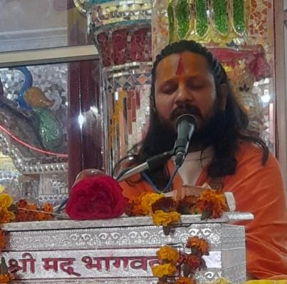 Sins are destroyed by listening to Srimad Bhagwat Katha: Katha Vyas