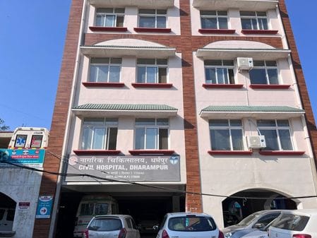 Patients wandering for ultrasound and X-ray in Dharampur hospital