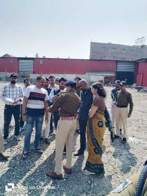 कलेक्टर ने किया कुबेरेश्वर धाम का निरीक्षण।