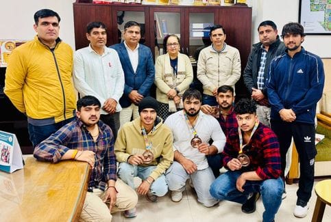 CRSU team won bronze in Inter University Winter Games