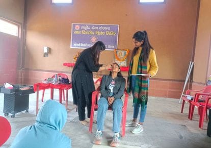 A lecture was given at Maharani Kishori Jat Girls College on the causes and prevention of increasing drug addiction among the youth