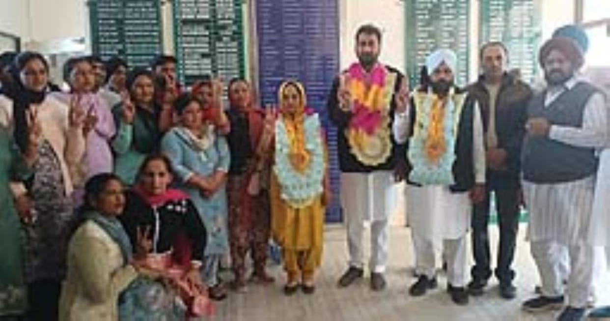 Kulwant Kaur became the chairperson and Angrez Singh became the vice chairman in Badagudha Panchayat Samiti elections.