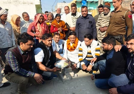 Inauguration of construction work of streets