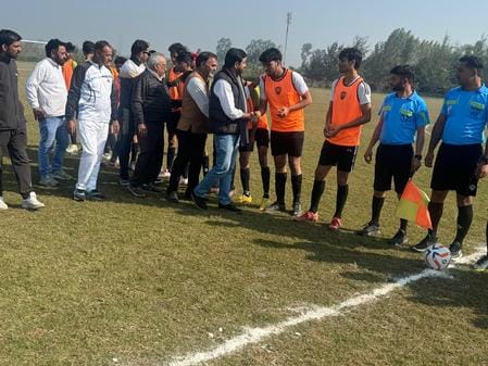 In football, Jind defeated Ambala team 7-6.