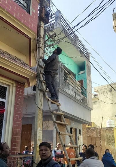 Electricity supply system falters in the absence of contract workers