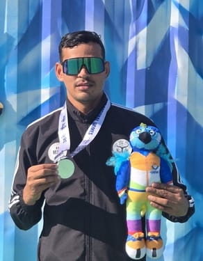 Puneet Kumar won silver medal in National Games