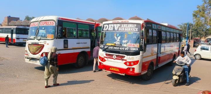 The number of booths at the bus stand is decreasing, buses are plying without booths.