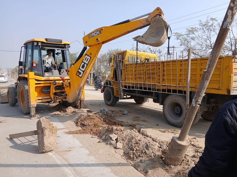 Public Works Department will plant saplings on the divider to enhance the beauty of the city
