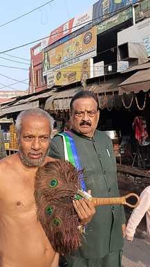 Jain monk arrived in Panchabalayati temple