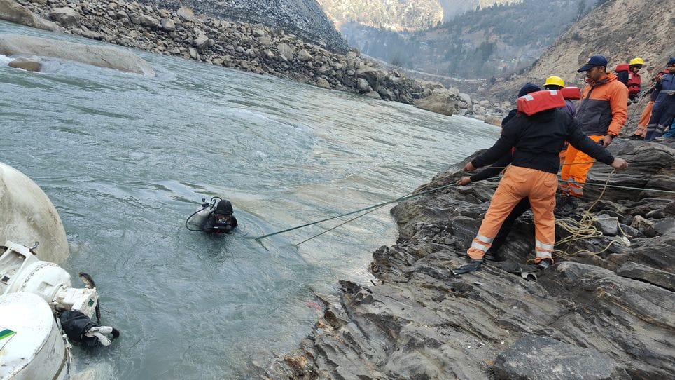 Search operation continued in Sutlej river in Shongtong for the sixth day, no trace of missing people found
