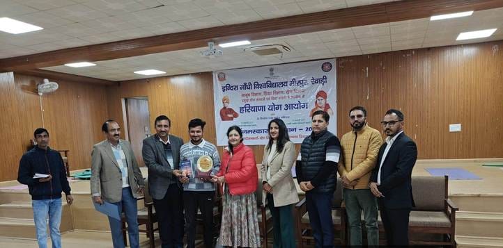 Sanjana first in Surya Namaskar competition