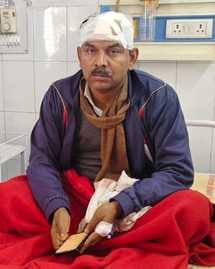 The neighbours entered the lawyer's house and attacked him