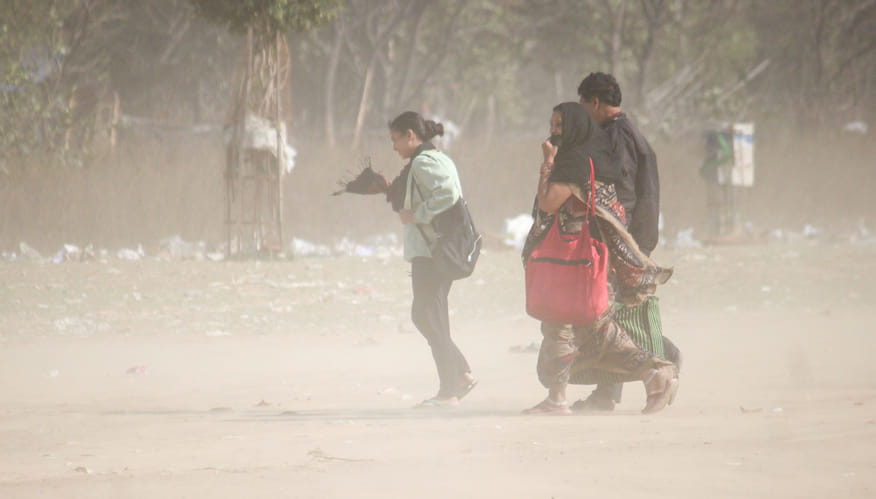 Strong wind during the day, partly cloudy