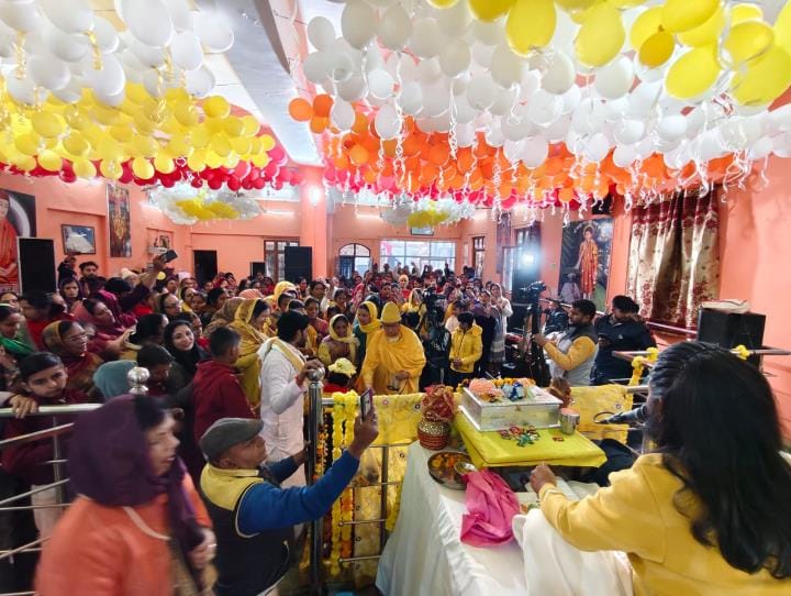 Tableau of Bal Krishna taken out in Naishera