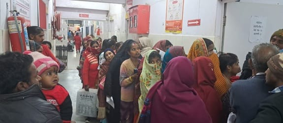 The game of cards has stopped, patients are being run from here to there