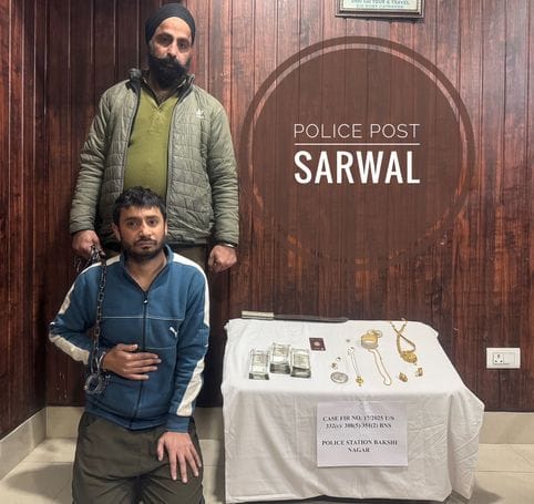 jammu, crime, arrest, sarwal police