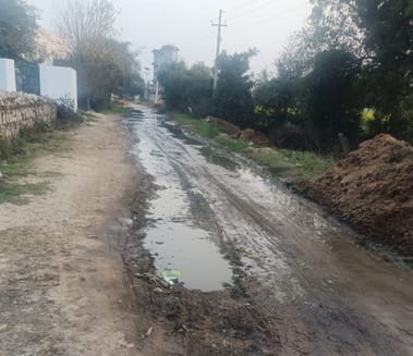 Villagers upset due to lack of water drainage