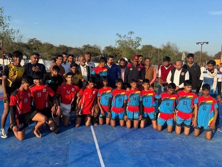Najafgarh team was the winner in cricket competition