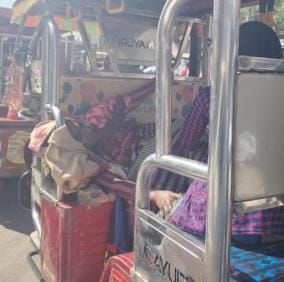 A pregnant woman suffered in the traffic jam for 40 minutes