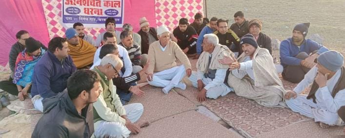 Kiran assured solution to the protesting farmers