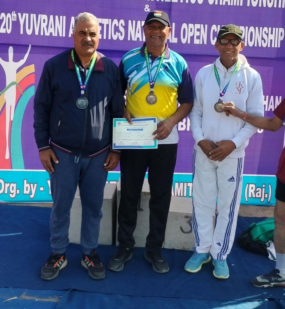 Bhiwani players won medals in the National Masters Athletics Competition
