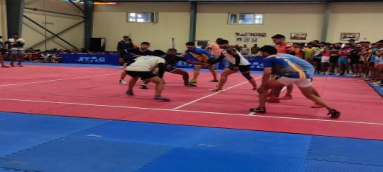 Prof. in Multipurpose Hall of HAU. 500 players appeared for trials for Kabaddi League, four will be selected