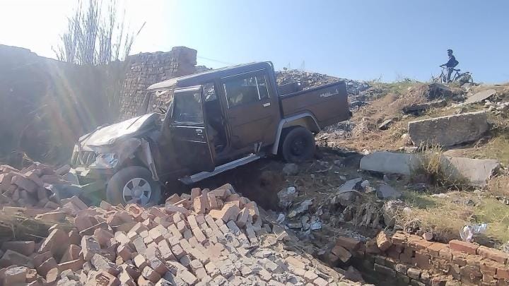 Under construction wall collapses, five people buried in tin shed