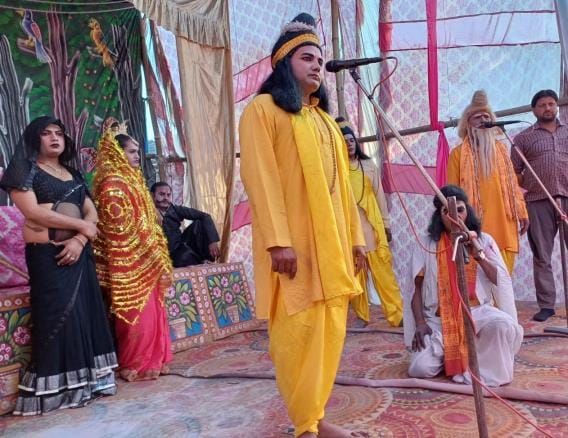 Devotees were overwhelmed after watching the enactment of Bharat Milaap