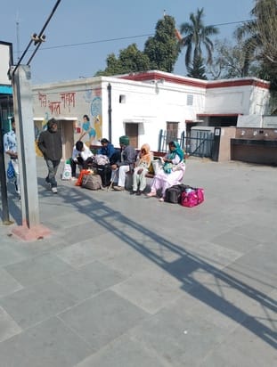Train arriving late, passengers upset