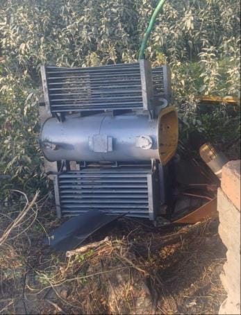 Copper and oil stolen from transformer again
