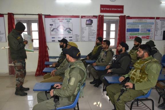 Session on map reading, emphasis laid on enhancing operation skills