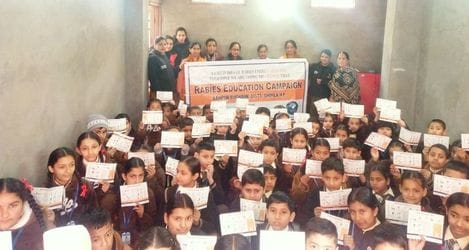Made students aware about rabies