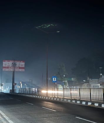 Street lights became showpiece for eight years, fear of accident in darkness