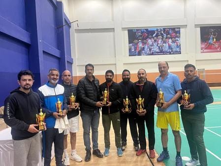 Shanti Swaroop winner in singles match of above 35 age group