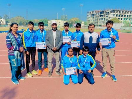 Rohtak players shine in state level athletics competition