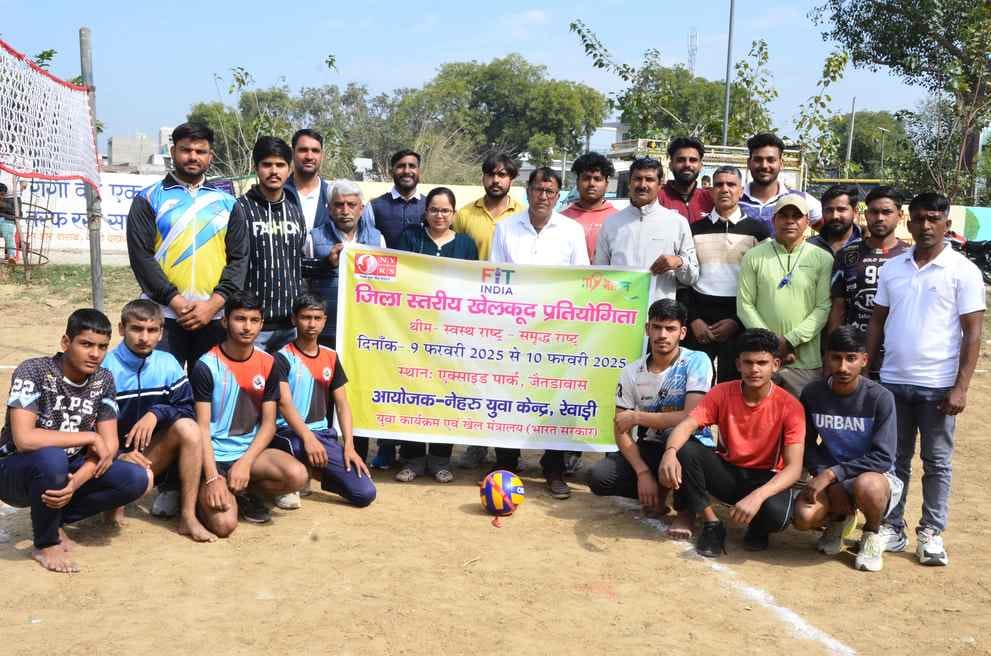 Jaitadawas team winner in Manethi and Khokho competition in volleyball