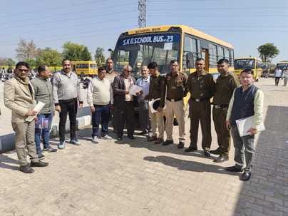 Buses were checked under the school safe vehicle policy