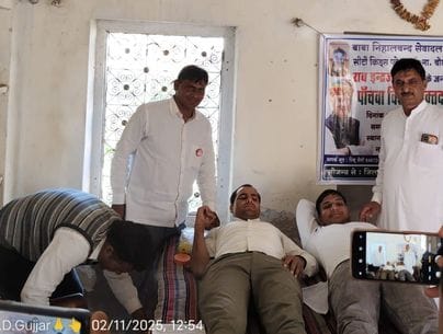 58 people donated blood in the camp