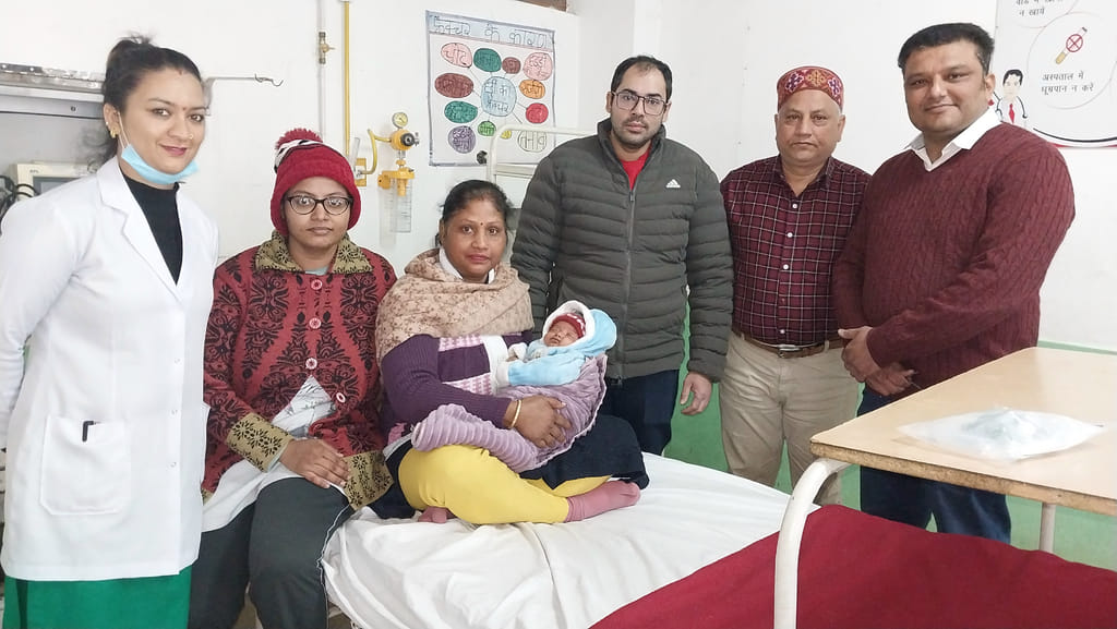 Two month old baby overcomes hernia, successful operation in Noorpur hospital