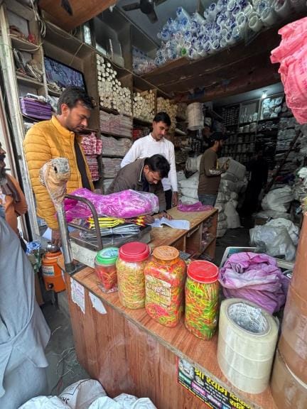 Municipal Council team took action, seized six kilos of single use plastic