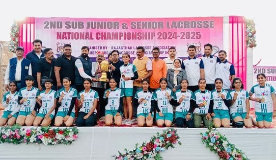 Jind players won 18 medals in the lacrosse competition held in Rajasthan.