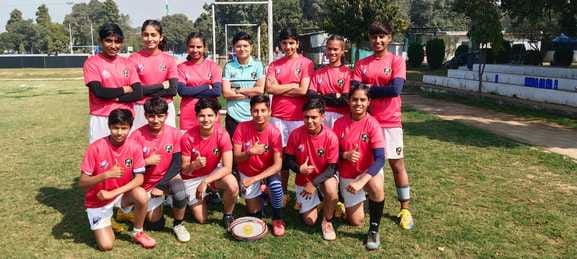 Haryana defeated Manipur 10-0 in the first match of National Sub Junior Rugby Sevens Competition