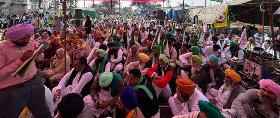 Kisan Mahapanchayat today on completion of one year of Morcha at Khanauri Border
