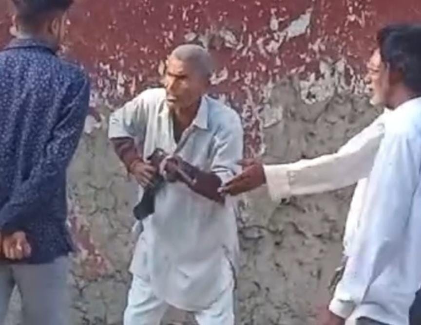 Two parties clashed after breaking the lock of the temple, firing took place, one injured