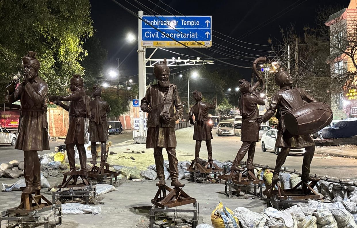 jammu, development, statue