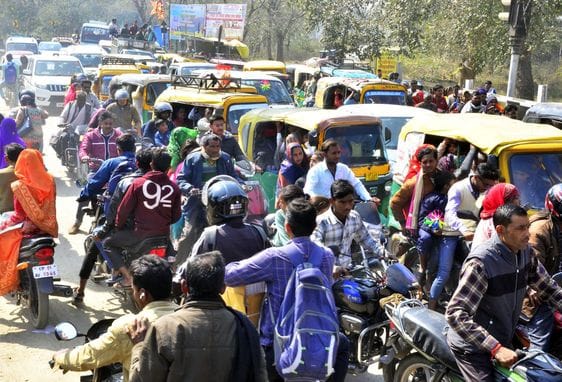 Traffic system failed on Magh Purnima, people were stuck in traffic jam for hours