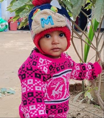 One and half year old innocent child died by drowning in a bucket full of water